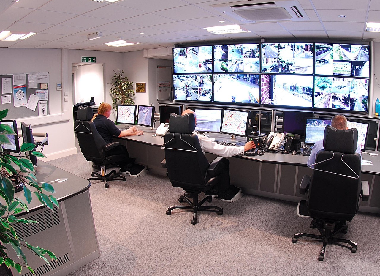 Casino surveillance monitor room — the Eye in the Sky